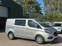 USED 2018 68 FORD TRANSIT CUSTOM 2.0 ECOBLUE 105PS DOUBLE CAB CREW VAN 6 SEAT L1 H1 - NO VAT 
