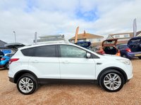 USED 2013 13 FORD KUGA 2.0 TDCi Titanium X SUV 5dr Diesel Manual 2WD Euro 5 (140 ps) Top of the Range  - Pano Roof - White and a FSH