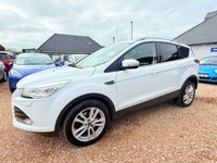 USED 2013 13 FORD KUGA 2.0 TDCi Titanium X SUV 5dr Diesel Manual 2WD Euro 5 (140 ps) Top of the Range  - Pano Roof - White and a FSH