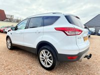 USED 2013 13 FORD KUGA 2.0 TDCi Titanium X SUV 5dr Diesel Manual 2WD Euro 5 (140 ps) Top of the Range  - Pano Roof - White and a FSH