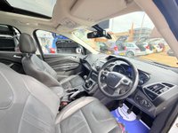 USED 2013 13 FORD KUGA 2.0 TDCi Titanium X SUV 5dr Diesel Manual 2WD Euro 5 (140 ps) Top of the Range  - Pano Roof - White and a FSH