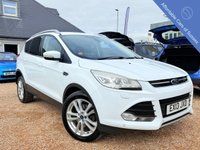 USED 2013 13 FORD KUGA 2.0 TDCi Titanium X SUV 5dr Diesel Manual 2WD Euro 5 (140 ps) Top of the Range  - Pano Roof - White and a FSH