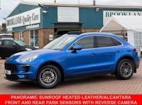 USED 2016 65 PORSCHE MACAN 3.0 TD V6 S SUV Sapphire Blue Diesel PDK 4WD Euro 6 (s/s) (258 ps) PANORAMIC SUNROOF HEATED LEATHER/ALCANTARA PRIVACY GLASS FRONT AND REAR PARK SENSORS WITH REVERSE CAMERA