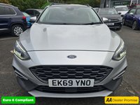 USED 2019 69 FORD FOCUS Silver 1.0T EcoBoost Estate, 55,600 miles 2 owners, Euro 6 ULEZ compliant, 6-Speed Manual, Sat Nav, Heated seats, Panoramic roof, Alloys, great spec. This 2019 Ford Focus T Active X presents an excellent opportunity with its MOT valid until October 2026, offering peace of mind for the coming years. This Euro 6 compliant model features a 1.0L petrol engine and is presented in the Active X trim. Inside, you'll find a wealth of desirable features designed for comfort and convenience, including a B&O PLAY Premium Audio System for an enhanced listening experience, front and rear parking sensors with parking assistance, and heated front seats f