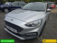 USED 2019 69 FORD FOCUS Silver 1.0T EcoBoost Estate, 55,600 miles 2 owners, Euro 6 ULEZ compliant, 6-Speed Manual, Sat Nav, Heated seats, Panoramic roof, Alloys, great spec. This 2019 Ford Focus T Active X presents an excellent opportunity with its MOT valid until October 2026, offering peace of mind for the coming years. This Euro 6 compliant model features a 1.0L petrol engine and is presented in the Active X trim. Inside, you'll find a wealth of desirable features designed for comfort and convenience, including a B&O PLAY Premium Audio System for an enhanced listening experience, front and rear parking sensors with parking assistance, and heated front seats f