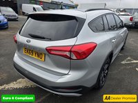 USED 2019 69 FORD FOCUS Silver 1.0T EcoBoost Estate, 55,600 miles 2 owners, Euro 6 ULEZ compliant, 6-Speed Manual, Sat Nav, Heated seats, Panoramic roof, Alloys, great spec. This 2019 Ford Focus T Active X presents an excellent opportunity with its MOT valid until October 2026, offering peace of mind for the coming years. This Euro 6 compliant model features a 1.0L petrol engine and is presented in the Active X trim. Inside, you'll find a wealth of desirable features designed for comfort and convenience, including a B&O PLAY Premium Audio System for an enhanced listening experience, front and rear parking sensors with parking assistance, and heated front seats f