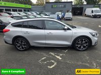 USED 2019 69 FORD FOCUS Silver 1.0T EcoBoost Estate, 55,600 miles 2 owners, Euro 6 ULEZ compliant, 6-Speed Manual, Sat Nav, Heated seats, Panoramic roof, Alloys, great spec. This 2019 Ford Focus T Active X presents an excellent opportunity with its MOT valid until October 2026, offering peace of mind for the coming years. This Euro 6 compliant model features a 1.0L petrol engine and is presented in the Active X trim. Inside, you'll find a wealth of desirable features designed for comfort and convenience, including a B&O PLAY Premium Audio System for an enhanced listening experience, front and rear parking sensors with parking assistance, and heated front seats f