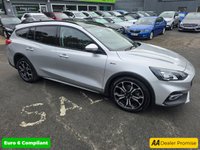 USED 2019 69 FORD FOCUS Silver 1.0T EcoBoost Estate, 55,600 miles 2 owners, Euro 6 ULEZ compliant, 6-Speed Manual, Sat Nav, Heated seats, Panoramic roof, Alloys, great spec. This 2019 Ford Focus T Active X presents an excellent opportunity with its MOT valid until October 2026, offering peace of mind for the coming years. This Euro 6 compliant model features a 1.0L petrol engine and is presented in the Active X trim. Inside, you'll find a wealth of desirable features designed for comfort and convenience, including a B&O PLAY Premium Audio System for an enhanced listening experience, front and rear parking sensors with parking assistance, and heated front seats f