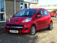 USED 2009 59 PEUGEOT 107 1.0 12V Urban Hatchback 5dr Petrol Manual Euro 4 (68 ps) www.suffolkcarcentre.co.uk - Located at Reydon