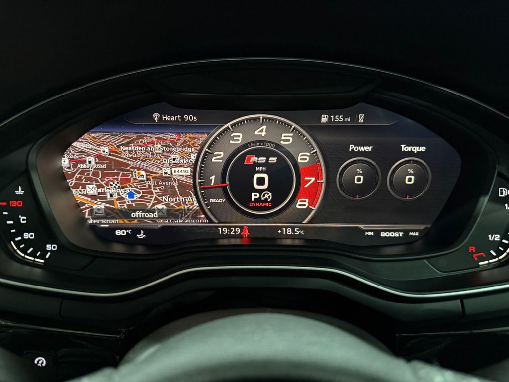 USED 2019 19 AUDI RS5 2.9 TFSI V6 Sport Edition Sportback 5dr Petrol Tiptronic quattro Euro 6 (s/s) (450 ps) PAN ROOF+R/CAMERA+APPLE CARPLAY