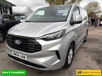 USED 2024 24 FORD TRANSIT CUSTOM Silver 2.0 EcoBlue Limited Van, 27,705 miles, 1 owner, Euro 6 ULEZ, 6-speed, A/C, Rear Camera, Alloy Wheeks, Full Service History, price +20% VAT. REAR VIEW CAMARA" APPLE CAR PLAY