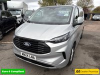 USED 2024 24 FORD TRANSIT CUSTOM Silver 2.0 EcoBlue Limited Van, 27,705 miles, 1 owner, Euro 6 ULEZ, 6-speed, A/C, Rear Camera, Alloy Wheeks, Full Service History, price +20% VAT. REAR VIEW CAMARA" APPLE CAR PLAY