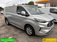 USED 2024 24 FORD TRANSIT CUSTOM Silver 2.0 EcoBlue Limited Van, 27,705 miles, 1 owner, Euro 6 ULEZ, 6-speed, A/C, Rear Camera, Alloy Wheeks, Full Service History, price +20% VAT. REAR VIEW CAMARA" APPLE CAR PLAY