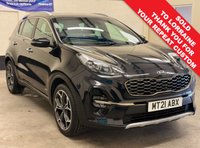 USED 2021 21 KIA SPORTAGE 1.6 T-GDi GT-Line SUV Automatic 5 Door Petrol DCT AWD Euro 6 (s/s) (174 bhp)  4 SERVICES BY KIA TO 46,558 MILES