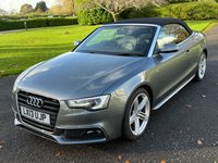 USED 2013 13 AUDI A5 CABRIOLET 2.0 TDI S line Convertible 2dr Diesel Multitronic Euro 5 (s/s) (177 ps) 