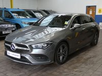 USED 2021 71 MERCEDES-BENZ CLA 1.3 CLA200 AMG Line (Premium 2) Shooting Brake 5dr Petrol 7G-DCT Euro 6 (s/s) (163 ps) SAT NAV ANDROID APPLE CARPLAY LEATHER HEATED SEATS REAR VIEW CAMERA CRUISE CONTROL PARKING SENSORS 1 OWNER EXCELLENT SERVICE HISTORY WARRANTY