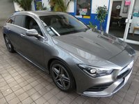 USED 2021 71 MERCEDES-BENZ CLA 1.3 CLA200 AMG Line (Premium 2) Shooting Brake 5dr Petrol 7G-DCT Euro 6 (s/s) (163 ps) SAT NAV ANDROID APPLE CARPLAY LEATHER HEATED SEATS REAR VIEW CAMERA CRUISE CONTROL PARKING SENSORS 1 OWNER EXCELLENT SERVICE HISTORY WARRANTY