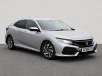 USED 2018 18 HONDA CIVIC 1.0 VTEC Turbo SE Hatchback 5dr Petrol CVT Euro 6 (s/s) (129 ps) AIR-CON, DAB RADIO, 16" ALLOYS