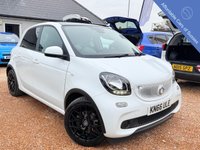 USED 2016 66 SMART FORFOUR 0.9T Edition White Hatchback 5dr Petrol Twinamic AUTOMATIC Stunning 5 door petrol low Mileage with a FSH