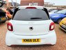 USED 2016 66 SMART FORFOUR 0.9T Edition White Hatchback 5dr Petrol Twinamic AUTOMATIC Stunning 5 door petrol low Mileage with a FSH