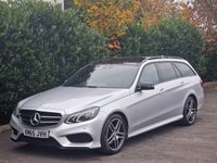 USED 2015 65 MERCEDES-BENZ E-CLASS 2.1 E220 BlueTEC AMG Night Edition (Premium) Estate 5dr Diesel G-Tronic+ Euro 6 (s/s) (177 ps) 10 SERVICES | PREMIUM EDITION