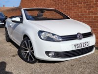 USED 2013 13 VOLKSWAGEN GOLF 2.0 TDI BlueMotion Tech GT Cabriolet 2dr Diesel DSG Euro 5 (s/s) (140 ps) 1 LADY OWNER