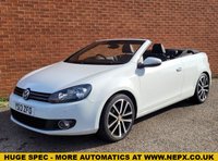 USED 2013 13 VOLKSWAGEN GOLF 2.0 TDI BlueMotion Tech GT Cabriolet 2dr Diesel DSG Euro 5 (s/s) (140 ps) 1 LADY OWNER