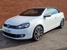 USED 2013 13 VOLKSWAGEN GOLF 2.0 TDI BlueMotion Tech GT Cabriolet 2dr Diesel DSG Euro 5 (s/s) (140 ps) 1 LADY OWNER