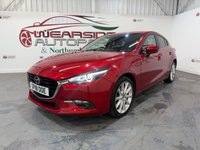 USED 2018 18 MAZDA MAZDA3 2.0 SKYACTIV-G Sport Nav Hatchback 5dr Petrol Manual Euro 6 (s/s) (121 ps) 2 keys, reverse cam, heads up, NAV