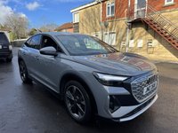 USED 2022 AUDI Q4 E-TRON 50 S line Sportback 5dr Electric Auto quattro 82kWh (299 ps) Pebble grey One Owner 58,500 miles lovely example Just arrived  Tel 01225 705200 thanks