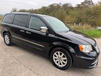 USED 2013 63 CHRYSLER GRAND VOYAGER 2.8 CRD Limited MPV 5dr Diesel Auto Euro 5 (178 bhp) HEATED FRONT & 2ND ROW SEATS + STOW & GO + COLOURED REVERSING CAMERA WITH REAR PARK ASISST + DUAL 9' REAR SCREENS WITH DVD SYSTEM + 7 SEATER AUTOMATIC MODEL + U-CONNECT GPS NAVIGATION + 8-WAY ELECTRIC FRONT SEATS WITH MEMORY FUNCTION + POWERED TAILGATE + BLIND SPOT & CROSS PATH DETECTION + CRUISE CONTROL + AUTOMATIC HEADLIGHTS + ELECTRIC REAR SLIDING DOORS + REAR TABLE TRAYS + VOICE COMMAND + 17' ALUMINIUM ALLOY WHEELS WITH TPMS