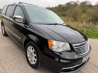 USED 2013 63 CHRYSLER GRAND VOYAGER 2.8 CRD Limited MPV 5dr Diesel Auto Euro 5 (178 bhp) HEATED FRONT & 2ND ROW SEATS + STOW & GO + COLOURED REVERSING CAMERA WITH REAR PARK ASISST + DUAL 9' REAR SCREENS WITH DVD SYSTEM + 7 SEATER AUTOMATIC MODEL + U-CONNECT GPS NAVIGATION + 8-WAY ELECTRIC FRONT SEATS WITH MEMORY FUNCTION + POWERED TAILGATE + BLIND SPOT & CROSS PATH DETECTION + CRUISE CONTROL + AUTOMATIC HEADLIGHTS + ELECTRIC REAR SLIDING DOORS + REAR TABLE TRAYS + VOICE COMMAND + 17' ALUMINIUM ALLOY WHEELS WITH TPMS