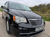 USED 2013 63 CHRYSLER GRAND VOYAGER 2.8 CRD Limited MPV 5dr Diesel Auto Euro 5 (178 bhp) HEATED FRONT & 2ND ROW SEATS + STOW & GO + COLOURED REVERSING CAMERA WITH REAR PARK ASISST + DUAL 9' REAR SCREENS WITH DVD SYSTEM + 7 SEATER AUTOMATIC MODEL + U-CONNECT GPS NAVIGATION + 8-WAY ELECTRIC FRONT SEATS WITH MEMORY FUNCTION + POWERED TAILGATE + BLIND SPOT & CROSS PATH DETECTION + CRUISE CONTROL + AUTOMATIC HEADLIGHTS + ELECTRIC REAR SLIDING DOORS + REAR TABLE TRAYS + VOICE COMMAND + 17' ALUMINIUM ALLOY WHEELS WITH TPMS