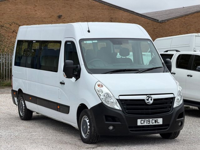 View our Vauxhall Movano 2.3 CDTi 3900 BiTurbo Minibus 17STR Double Cab 5dr Diesel Manual L3 H2 Euro 6 (s/s) (Tacho) (145 ps)
