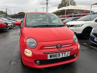 USED 2019 69 FIAT 500 1.2 Petrol, Lounge Edition, Hatchback, 3 Door, Manual, Euro 6. 