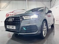 USED 2017 67 AUDI Q7 3.0 TDI V6 S line SUV 5dr Diesel Tiptronic quattro Euro 6 (s/s) (272 ps) 2 keys, 7 seats, digital dash, NAV