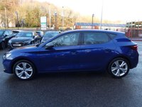 USED 2021 71 SEAT LEON 1.0 TSI EVO FR 5d 110 S/S 1 OWNER, FULL SERVICE HISTORY, SAT NAV, DIGITAL COCKPIT, 17 INCH ALLOYS, APPLE CARPLAY / ANDROID AUTO, PART LEATHER, PARK PILOT FRONT/REAR & SIDE, PARK ASSIST, DAB RADIO, BLUETOOTH, CRUISE CONTROL & SPEED LIMITER, LANE ASSIST, WIRELESS PHONE CHARGER, DRIVE PROFILE, 3 ZONE CLIMATE CONTROL, MANUAL 6 SPEED, FULL LED HEADLIGHTS WITH DAYTIME RUNNING LIGHTS, FLAT BOTTOM MFSW, POWER FOLDING MIRRORS, AUTO LIGHTS & WIPERS, VOICE CONTROL, AMBIENT LIGHTING, KEYLESS START