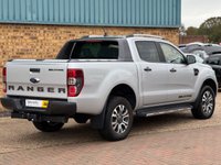 USED 2021 71 FORD RANGER 2.0 EcoBlue Wildtrak Pickup Double Cab 4 Door Moondust Silver Diesel Auto 4WD Euro 6 (s/s) (213 ps) MountainTop Roll Heated Leather Seats Sat Nav Apple Carplay Reverse Camera Roof Bars Polished Alloys Towbar