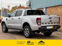 USED 2021 71 FORD RANGER 2.0 EcoBlue Wildtrak Pickup Double Cab 4 Door Moondust Silver Diesel Auto 4WD Euro 6 (s/s) (213 ps) MountainTop Roll Heated Leather Seats Sat Nav Apple Carplay Reverse Camera Roof Bars Polished Alloys Towbar