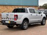USED 2021 71 FORD RANGER 2.0 EcoBlue Wildtrak Pickup Double Cab 4 Door Moondust Silver Diesel Auto 4WD Euro 6 (s/s) (213 ps) MountainTop Roll Heated Leather Seats Sat Nav Apple Carplay Reverse Camera Roof Bars Polished Alloys Towbar