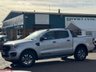 USED 2021 71 FORD RANGER 2.0 EcoBlue Wildtrak Pickup Double Cab 4 Door Moondust Silver Diesel Auto 4WD Euro 6 (s/s) (213 ps) MountainTop Roll Heated Leather Seats Sat Nav Apple Carplay Reverse Camera Roof Bars Polished Alloys Towbar