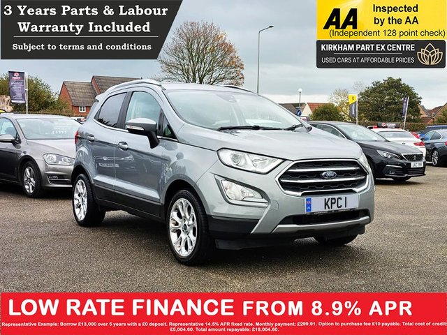 2021 Ford Ecosport 1.0T EcoBoost GPF Titanium SUV 5dr Petrol Manual Euro 6 (s/s) (125 ps)   NATIONWIDE PARTS &amp; LABOUR WARRANTY INCLUDED + 12 MONTHS AA BREAKDOWN FREE photo