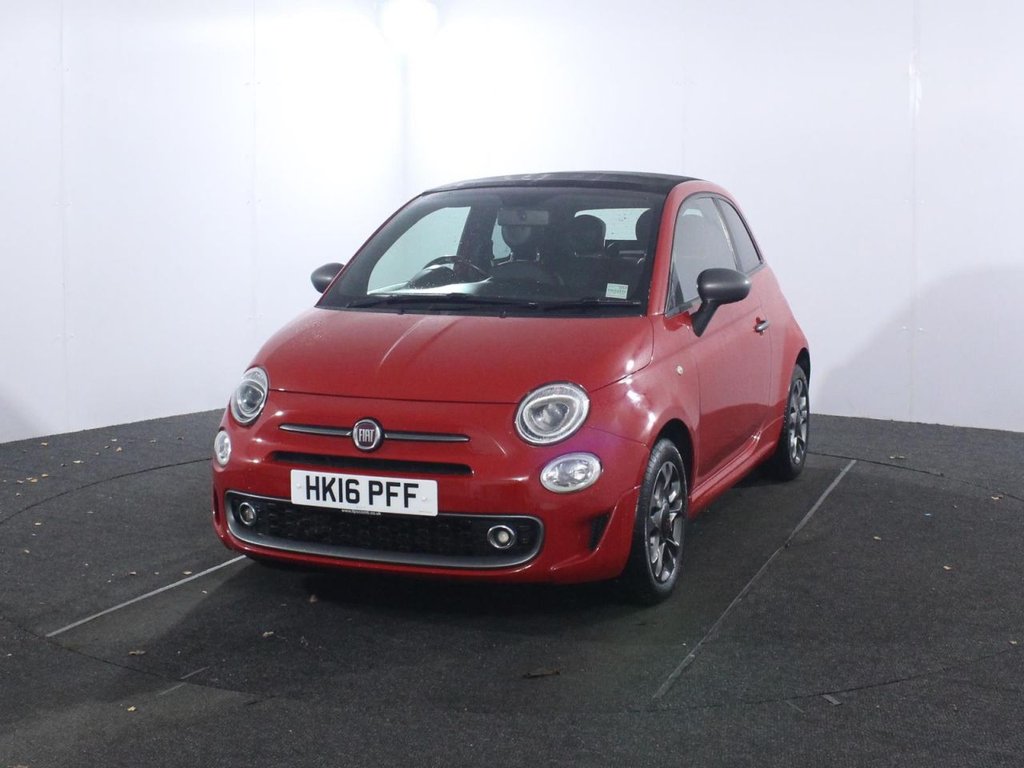 USED 2016 16 FIAT 500C 0.9 TwinAir S Convertible 2dr Petrol Manual Euro 6 (s/s) (85 bhp) BLUETOOTH - DAB RADIO - CRUISE