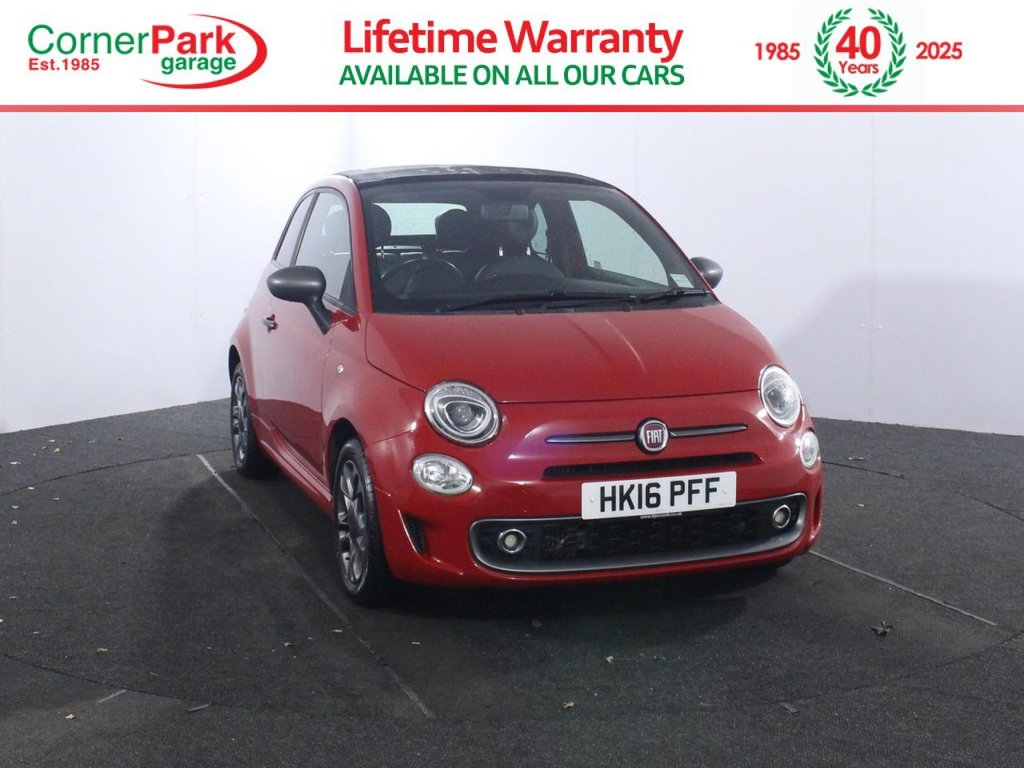 USED 2016 16 FIAT 500C 0.9 TwinAir S Convertible 2dr Petrol Manual Euro 6 (s/s) (85 bhp) BLUETOOTH - DAB RADIO - CRUISE