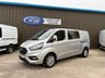 USED 2021 71 FORD TRANSIT CUSTOM 2.0 320 EcoBlue Limited Crew Van Double Cab 5dr Diesel Manual L2 H1 Euro 6 (s/s) (6 Seat) (130 ps) Air Con,Cruise/C,Apple carplay