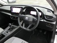 USED 2021 71 SEAT LEON 1.0 TSI EVO SE Dynamic 5d 110 S/S SAT NAV, FULL LINK FOR WIRELESS APPLE CARPLAY & WIRED ANDROID AUTO, DIGITAL COCKPIT, LANE ASSIST, PARK ASSIST, FRONT & REAR PARKING SENSORS WITH DISPLAY, CRUISE CONTROL & SPEED LIMITER, DAB RADIO, BLUETOOTH, VOICE CONTROL, FRONT ASSIST, MANUAL 6 SPEED GEARBOX, 17 INCH ALLOYS, LEATHER FLAT BOTTOM MULTIFUNCTION STEERING WHEEL, AUTO HEADLIGHTS, KEYLESS START, AUTO HOLD, USB C PORTS, CLIMATE CONTROL, ILLUMINATNG VANITY MIRRORS, ISO FIX, TRIP COMPUTER, 1 OWNER, SERVICE HISTORY