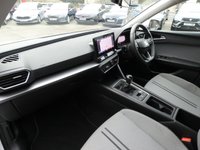 USED 2021 71 SEAT LEON 1.0 TSI EVO SE Dynamic 5d 110 S/S SAT NAV, FULL LINK FOR WIRELESS APPLE CARPLAY & WIRED ANDROID AUTO, DIGITAL COCKPIT, LANE ASSIST, PARK ASSIST, FRONT & REAR PARKING SENSORS WITH DISPLAY, CRUISE CONTROL & SPEED LIMITER, DAB RADIO, BLUETOOTH, VOICE CONTROL, FRONT ASSIST, MANUAL 6 SPEED GEARBOX, 17 INCH ALLOYS, LEATHER FLAT BOTTOM MULTIFUNCTION STEERING WHEEL, AUTO HEADLIGHTS, KEYLESS START, AUTO HOLD, USB C PORTS, CLIMATE CONTROL, ILLUMINATNG VANITY MIRRORS, ISO FIX, TRIP COMPUTER, 1 OWNER, SERVICE HISTORY