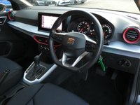 USED 2022 22 SEAT ARONA 1.0 TSI FR 5d DSG 110 S/S 1 OWNER FROM NEW, FULL SERVICE HISTORY, FULL LINK FOR APPLE CARPLAY / ANDROID AUTO (GIVES YOU SAT NAV), WIRELESS PHONE CHARGER, REAR PARKING SENSORS, LED LIGHTS, AUTO LIGHTS & WIPERS, ELECTRIC FOLDING DOOR MIRRORS, CRUISE CONTROL & SPEED LIMITER, LANE ASSIST, DAB RADIO, BLUETOOTH PHONE & MEDIA, DSG AUTOMATIC GEARBOX, TINTED GLASS, GREY CONTRAST ROOF, ROOF RAILS, 17 INCH ALLOY WHEELS, FRONT FOG LIGHTS, SPORT SEATS, LEATHER FLAT BOTTOM TIPTRONIC MULTIFUNCTION STEERING WHEEL