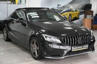 USED 2017 17 MERCEDES-BENZ C-CLASS 2.0 C200 AMG Line 2dr Euro 6 (s/s) (184 ps) HEAD UP DISPLAY S-NAV R-CAM P-ROOF