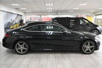 USED 2017 17 MERCEDES-BENZ C-CLASS 2.0 C200 AMG Line 2dr Euro 6 (s/s) (184 ps) HEAD UP DISPLAY S-NAV R-CAM P-ROOF